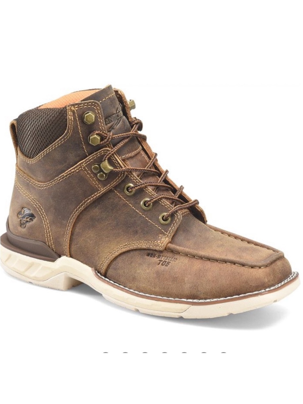 DOUBLE H Sz 13 Brown Leather 6” Phantom Rider Composite Toe Oil Slip Resistant - Picture 2 of 14